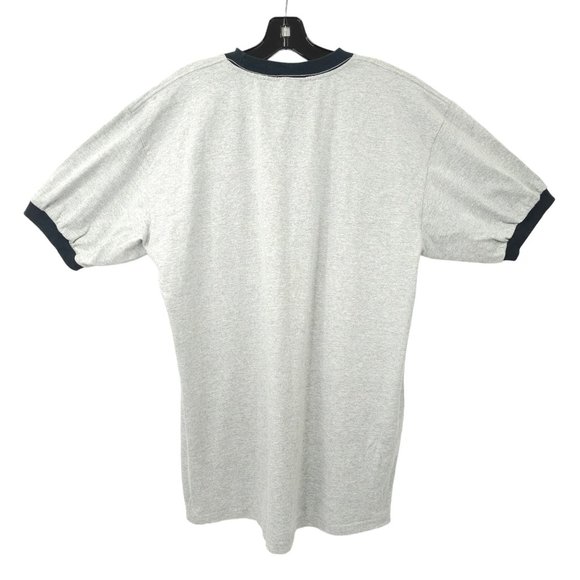 Anvil Valhere Ringer Tee T Shirt Mens XL Crew Neck Gray Black Trim Rock Band - Picture 2 of 16